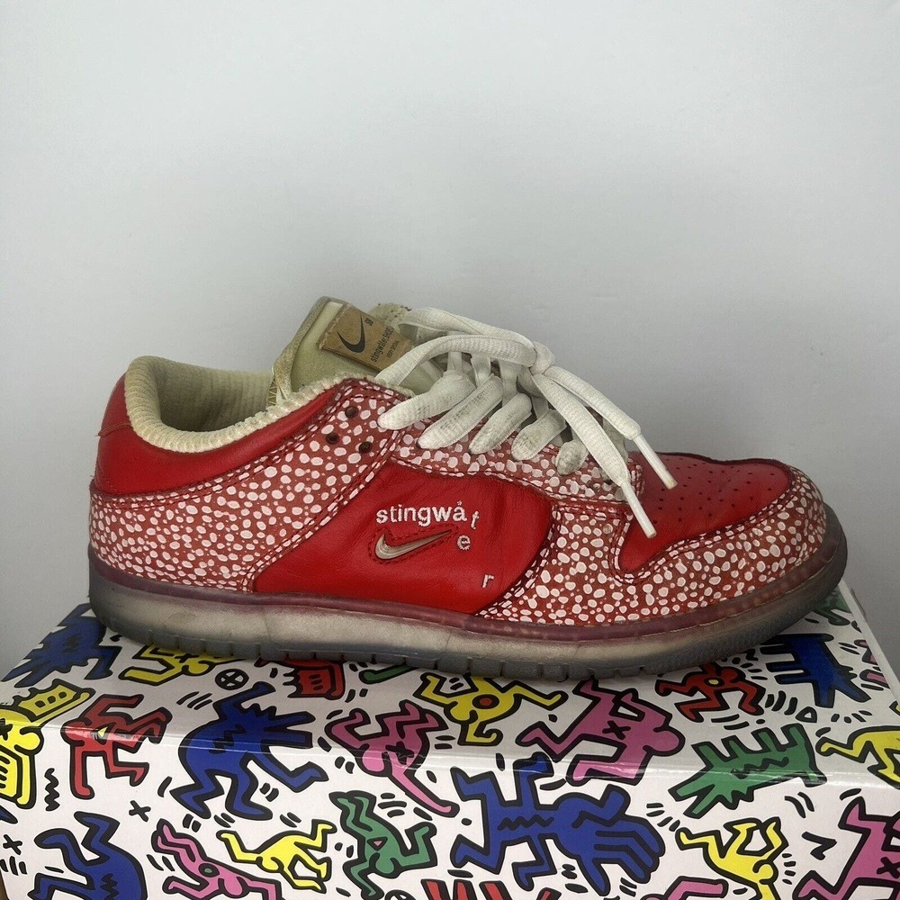 Nike SB Dunk Low Stingwater Magic Mushroom Men’s Size 8 DH7650-600 OG Retro Red - Picture 2 of 16